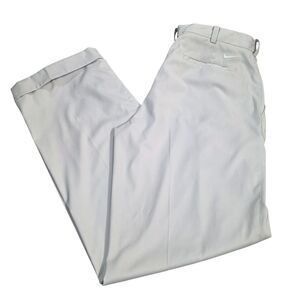 Nike Golf Tour Performance Dri-FIT Pants Mens 35x32 Gray Pleated Cuffed Tech